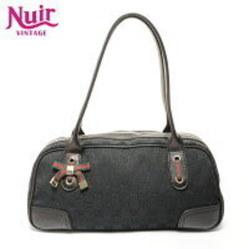 Gucci GG Canvas Princy Shoulder Bag Black